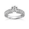14K White Gold Designer Diamond Engagement Ring 1.31ct -Fashion Accessories Shop 14k gold designer diamond engagement ring 131ct p 26422 white 20220426