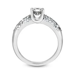 14K White Gold Designer Diamond Engagement Ring 1.33ct -Fashion Accessories Shop 14k gold designer diamond engagement ring 133ct p 26467 additional white