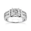 14K White Gold Designer Diamond Engagement Ring 1.60ct -Fashion Accessories Shop 14k gold designer diamond engagement ring 160ct p 27057 white 20220426