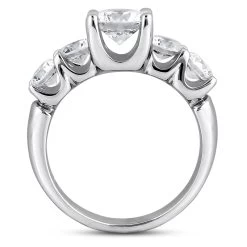 14K White Gold Designer Diamond Engagement Ring 1.85ct 4.20mm -Fashion Accessories Shop 14k gold designer diamond engagement ring 185ct p 26281 additional white