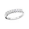 14K White Gold 7 Stone Designer Diamond Engagement Ring Band 0.25ct -Fashion Accessories Shop 14k gold designer diamond engagement ring band 025ct p 26205 wh