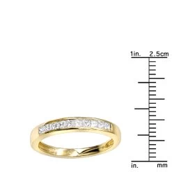 14K Yellow Gold Princess Cut Diamond Engagement Ring Band 0.33ct 13 14K Yellow Gold Princess Cut Diamond Engagement Ring Band 0.33ct -Fashion Accessories Shop 14k gold designer diamond engagement ring band 033ct p 25334 rulerye