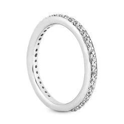 14K White Gold Prong Set Diamond Engagement Ring Band 0.37ct -Fashion Accessories Shop 14k gold designer diamond engagement ring band 037ct p 26275 back white 20220426