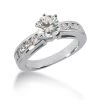 14K White Gold Handmade Diamond Engagement Ring Set 1.24ct -Fashion Accessories Shop 14k gold designer diamond engagement ring set 124ct p 25943 white 20220426