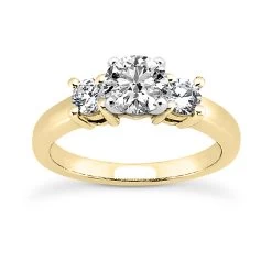 14K White Gold Designer Diamond Engagement Ring Set 1.30ct -Fashion Accessories Shop 14k gold designer diamond engagement ring set 130ct p 26884 back yellow 20220426