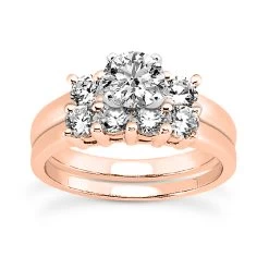 14K White Gold Designer Diamond Engagement Ring Set 1.30ct -Fashion Accessories Shop 14k gold designer diamond engagement ring set 130ct p 26884 rose 20220426