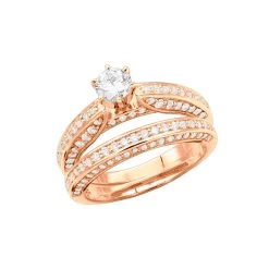 14K White Gold Designer Prong Set Diamond Engagement Ring Set 1.60ct -Fashion Accessories Shop 14k gold designer diamond engagement ring set 160ct p 26313 ro