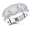 14K White Gold Designer 1.37ct Diamond Ring