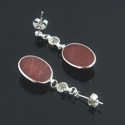 Fashion Accessories Shop -Fashion Accessories Shop 14k gold diamond and carnelian scarab earrings 025ct p 6252back
