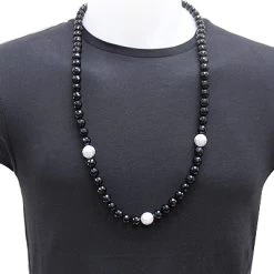 14K White Gold Diamond Bead Necklace 2.25ct Shangri-La -Fashion Accessories Shop 14k gold diamond bead necklace 225ct shangri la p 48030bod