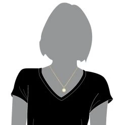 14K Yellow Gold Diamond Circle Medallion Pendant For Women 0.5ct By Luxurman -Fashion Accessories Shop 14k gold diamond circle medallion pendant for women 05ct by luxurman bodye