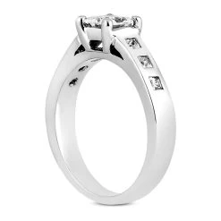 14K White Gold Diamond Designer Engagement Ring 0.64ct -Fashion Accessories Shop 14k gold diamond designer engagement ring 064ct p 28518 back white 20220426