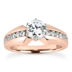14K White Gold Prong And Channel Set Diamond Designer Engagement Ring 0.92ct -Fashion Accessories Shop 14k gold diamond designer engagement ring 092ct p 25642 rose 20220426