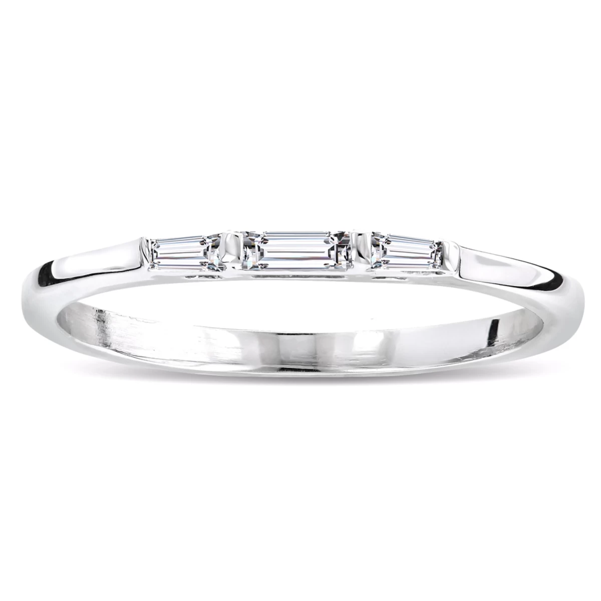 Ultra Thin 14K White Gold Diamond Designer Engagement Ring Band 0.23ct 3 Ultra Thin 14K White Gold Diamond Designer Engagement Ring Band 0.23ct