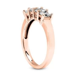 14K White Gold 4 Stone Diamond Designer Engagement Ring Band 0.40ct -Fashion Accessories Shop 14k gold diamond designer engagement ring band 040ct p 28800 back rose