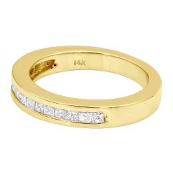 14K White Gold Princess Cut Diamond Designer Engagement Ring Band 0.60ct -Fashion Accessories Shop 14k gold diamond designer engagement ring band 060ct p 28681 backye