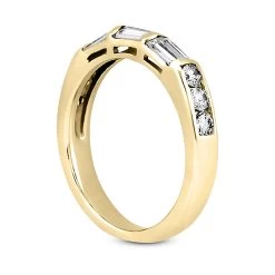Thin 14K White Gold Diamond Designer Engagement Ring Band 0.76ct -Fashion Accessories Shop 14k gold diamond designer engagement ring band 076ct p 25117 back yellow 20220426
