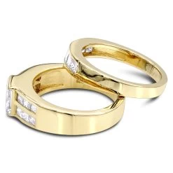 14K Yellow Gold Diamond Handmade Designer Engagement Ring Set 1.05ct 11 14K Yellow Gold Diamond Handmade Designer Engagement Ring Set 1.05ct -Fashion Accessories Shop 14k gold diamond designer engagement ring set 105ct p 28560 backye