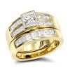 14K Yellow Gold Diamond Handmade Designer Engagement Ring Set 1.05ct 1 14K Yellow Gold Diamond Handmade Designer Engagement Ring Set 1.05ct -Fashion Accessories Shop 14k gold diamond designer engagement ring set 105ct p 28560 ye