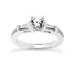 14K White Gold Diamond Designer Engagement Ring Set 1.45ct -Fashion Accessories Shop 14k gold diamond designer engagement ring set 145ct p 25120 back white 20220426