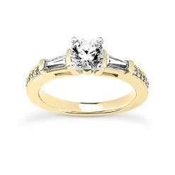 14K White Gold Diamond Designer Engagement Ring Set 1.45ct -Fashion Accessories Shop 14k gold diamond designer engagement ring set 145ct p 25120 back yellow 20220426