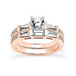 14K White Gold Diamond Designer Engagement Ring Set 1.45ct -Fashion Accessories Shop 14k gold diamond designer engagement ring set 145ct p 25120 rose 20220426