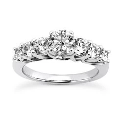 14K White Gold Diamond Handmade Designer Engagement Ring Set 2ct -Fashion Accessories Shop 14k gold diamond designer engagement ring set 2ct p 26341 back white 20220426