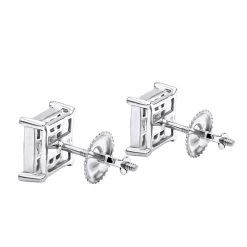 14K Yellow Gold Diamond Earrings Princess Cut Diamonds 0.65ct -Fashion Accessories Shop 14k gold diamond earrings princess cut diamonds 065ct p 22469 backwh
