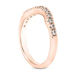 Thin 14K White Gold Diamond Engagement Ring Band 0.33ct -Fashion Accessories Shop 14k gold diamond engagement ring band 033ct p 24687 back rose 20220426