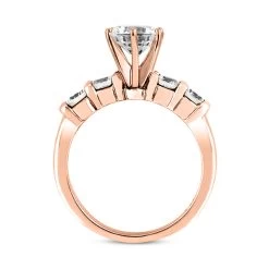 5 Stone 14K White Gold Diamond Engagement Ring Mounting 0.20ct -Fashion Accessories Shop 14k gold diamond engagement ring mounting 020ct p 26919 additional rose