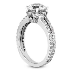 Handmade 14K White Gold Diamond Engagement Ring Mounting 0.53ct 14 Handmade 14K White Gold Diamond Engagement Ring Mounting 0.53ct -Fashion Accessories Shop 14k gold diamond engagement ring mounting 053ct p 23631 back white 20220426