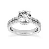 Handmade 14K White Gold Diamond Engagement Ring Mounting 0.53ct -Fashion Accessories Shop 14k gold diamond engagement ring mounting 053ct p 23631 white 20220426