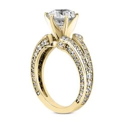 14K White Gold Diamond Engagement Ring Mounting 0.65ct -Fashion Accessories Shop 14k gold diamond engagement ring mounting 065ct p 26590 back yellow 20220426