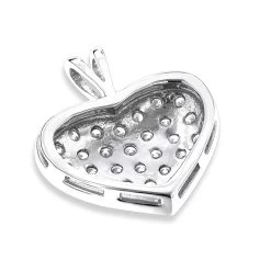 14K Yellow Gold 1 Carat Diamond Heart Pendant By Luxurman -Fashion Accessories Shop 14k gold diamond heart pendant 100ct p 86 backwh