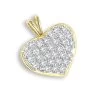 14K Yellow Gold 1 Carat Diamond Heart Pendant By Luxurman -Fashion Accessories Shop 14k gold diamond heart pendant 100ct p 86 ye