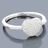 14K White Gold Diamond Heart Ring 0.36ct