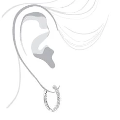 14K White Gold Diamond Hoop Earrings 1.75ct -Fashion Accessories Shop 14k gold diamond hoop earrings 175ct p 40964 bodwh