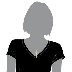 14K Yellow Gold Diamond Key Necklace 0.5ct 11 14K Yellow Gold Diamond Key Necklace 0.5ct -Fashion Accessories Shop 14k gold diamond key necklace 095ct p 7100 bodye