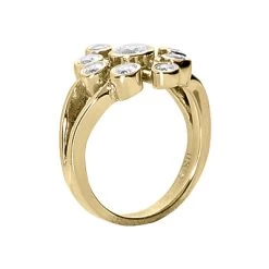 14K White Gold Diamond Right Hand Ring 0.69ct 9 14K White Gold Diamond Right Hand Ring 0.69ct -Fashion Accessories Shop 14k gold diamond right hand ring 069ct p 29732 back yellow