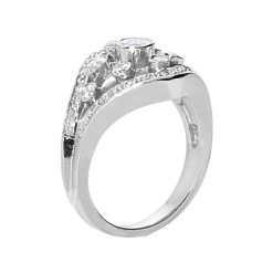 14K White Gold Diamond Right Hand Ring 0.86ct -Fashion Accessories Shop 14k gold diamond right hand ring 086ct p 29724 back white