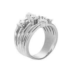 14K White Gold Diamond Right Hand Ring 0.95ct 8 14K White Gold Diamond Right Hand Ring 0.95ct -Fashion Accessories Shop 14k gold diamond right hand ring 095ct p 29730 back white