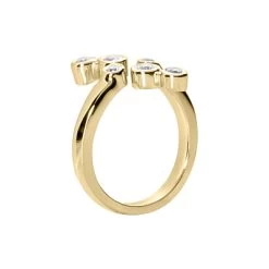 14K White Gold Diamond Right Hand Women's Ring 0.4ct -Fashion Accessories Shop 14k gold diamond right hand womens ring 030ct p 29760 back yellow
