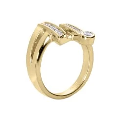 14K White Gold Diamond Right Hand Women's Ring 0.36ct 21.1mm -Fashion Accessories Shop 14k gold diamond right hand womens ring 036ct p 29805 back yellow