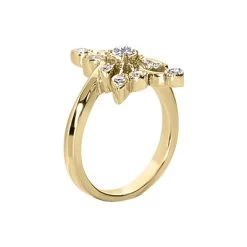 14K White Gold Diamond Right Hand Women's Ring 0.40ct -Fashion Accessories Shop 14k gold diamond right hand womens ring 040ct p 29772 back yellow
