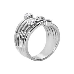 14K White Gold Diamond Right Hand Women's Ring 0.51ct -Fashion Accessories Shop 14k gold diamond right hand womens ring 051ct p 29792 back white