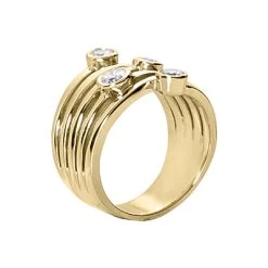 14K White Gold Diamond Right Hand Women's Ring 0.51ct -Fashion Accessories Shop 14k gold diamond right hand womens ring 051ct p 29792 back yellow