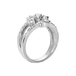 14K White Gold Diamond Right Hand Women's Ring 0.66ct 8 14K White Gold Diamond Right Hand Women's Ring 0.66ct -Fashion Accessories Shop 14k gold diamond right hand womens ring 066ct p 29796 back white