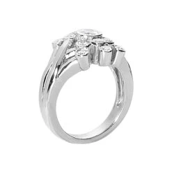14K White Gold Diamond Right Hand Women's Ring 0.70ct -Fashion Accessories Shop 14k gold diamond right hand womens ring 070ct p 29726 back white