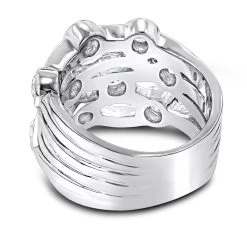 14K White Gold Diamond Right Hand Women's Ring 1.14ct -Fashion Accessories Shop 14k gold diamond right hand womens ring 114ct p 29814 backwh