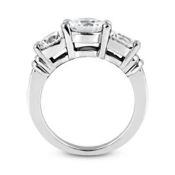 Thin 14K White Gold Diamond Three Stone Engagement Ring 0.45ct -Fashion Accessories Shop 14k gold diamond three stone engagement ring 045ct p 25488 additional white